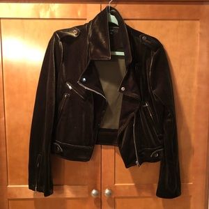 Fate Velvet Biker Jacket